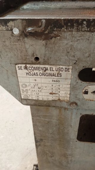 Sierra de cinta para metal trifasica