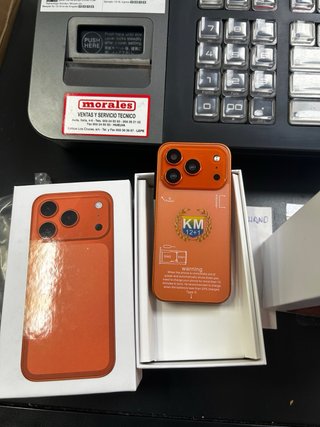 Mini móvil Android iPhone 13 Pro Naranja