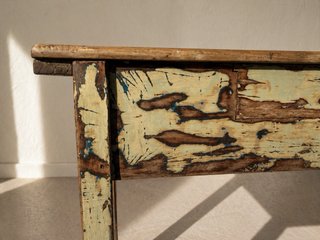 Mesa vintage madera restaurada