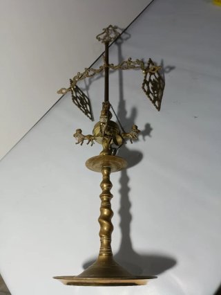 Pieza Antigua Metal Leones