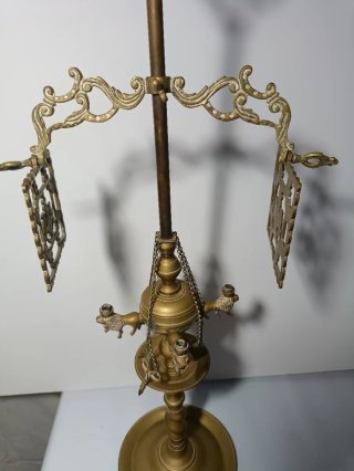 Pieza Antigua Metal Leones
