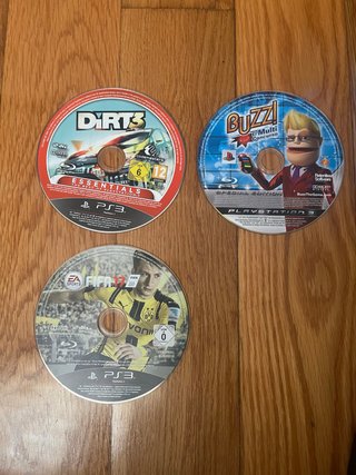 Pack 3 Juegos PS3: Dirt 3, Buzz, FIFA 17