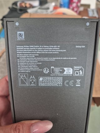Samsung S26 256 nuevo sin estrenar azul celeste