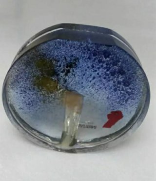 Vaso monofiore Alfredo Barbini Murano  etichettato