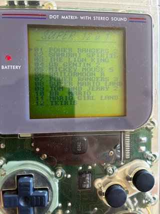 Nintendo Gameboy Transparente + Juego 12 en 1