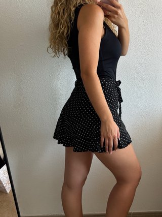 Falda pantalón corta Zara lunares