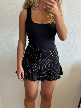 Falda pantalón corta Zara lunares