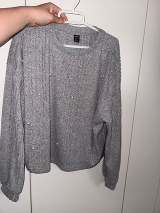 Jersey SHEIN gris perlas talla única