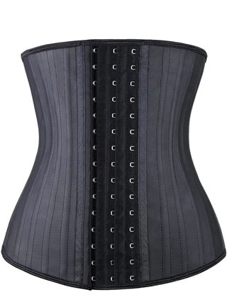 Faja moldeadora negra con corchetes