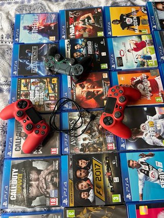 PS4 + 3 mandos y juegos
