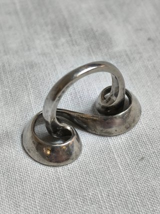 Anillo Plata 925 Diseño Ondulado
