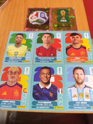 8 Cromos Panini Mundial 2026.TOP