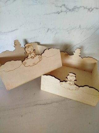2 Cajas de Madera Decoradas