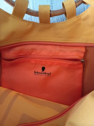 Bolso de playa con aros de bambú