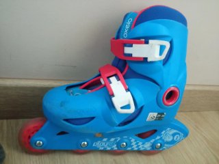 Patines en línea ajustables azules