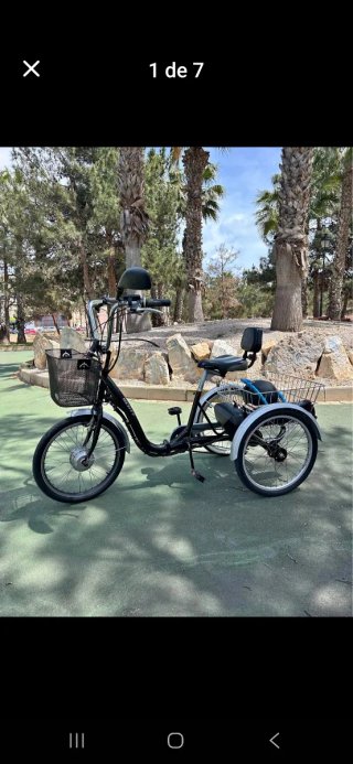 Triciclo Eléctrico con Cesta