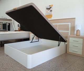 Cama Con Amplio Arcón, Blanco. Cómodo. ¡EN REBAJA!
