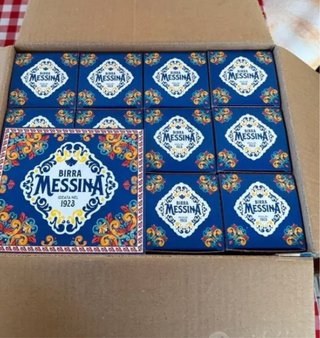 12 Bicchieri Birra Messina Cristalli di Sale
