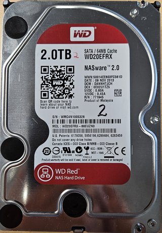 4HD WD Red Edition - 2TB/ud - NAS (los 4 o 2y2)