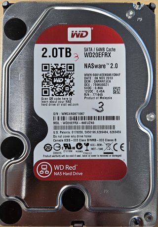 4HD WD Red Edition - 2TB/ud - NAS (los 4 o 2y2)