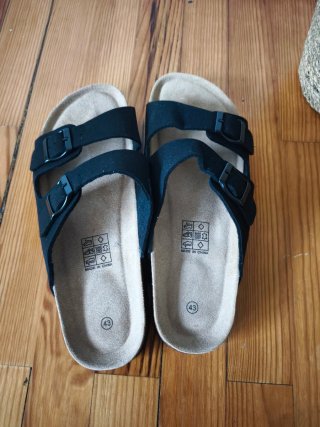 Sandalias de hombre negras