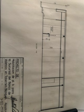 Planos originales arquitectura Banco de Valencia