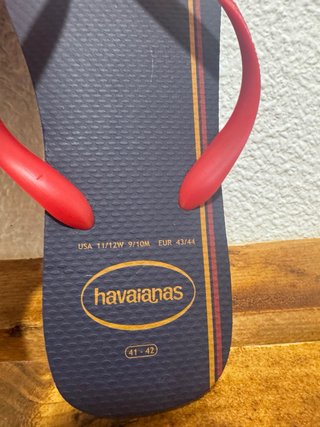 Havaianas España Talla 43/44 Azul/Rojo