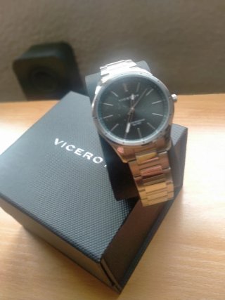 Reloj Viceroy hombre negro y acero