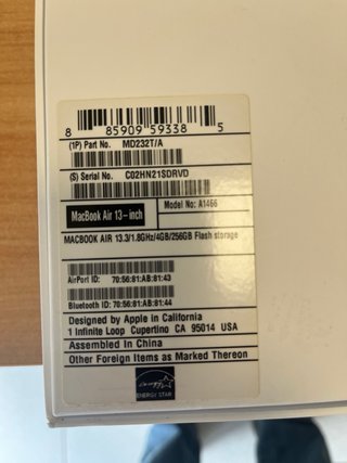 MacBook Air 13 2009 Argento