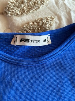 Top deportivo FBSISTER azul talla M