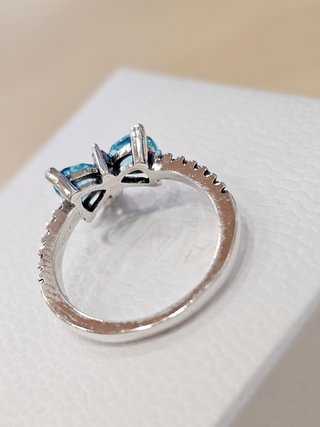Anillo Pandora Lazo Azul Bridgerton 50+caja