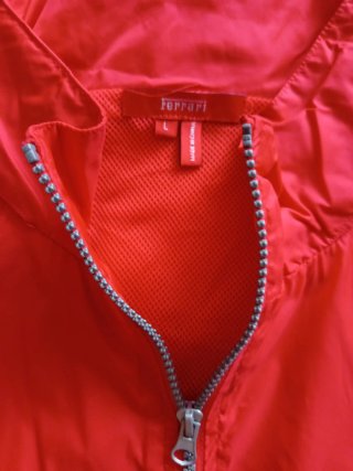 Cortavientos chubasquero Ferrari Rojo