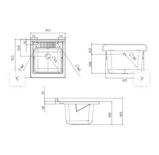Lavabo móvil de exterior en pvc con lavabo y pue