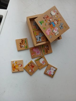 Juego de parejas de madera