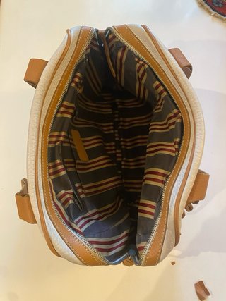 Borsa Hogan donna pelle bianca e cuoio