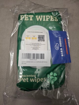 Salviette per Cani Senza Profumo e Alcol