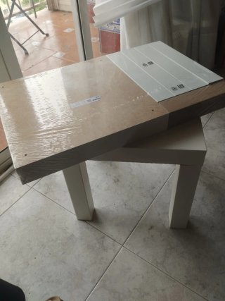 Mesa auxiliar Ikea Lack 35x35 Blanca