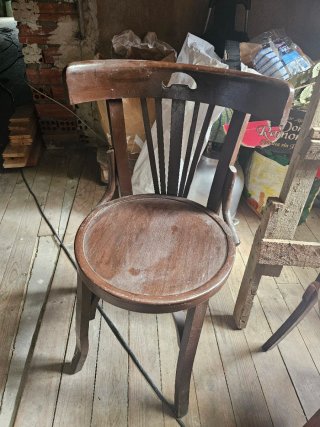 Juego de 10 sillas de comedor de madera