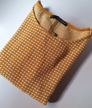 Blusa Sfera XL Cuadros Amarilla NUEVA