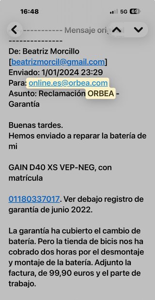 Bicicleta de carretera ORBEA GAIN