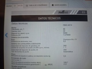 Motosierra Florabest 4014 (para revisar)