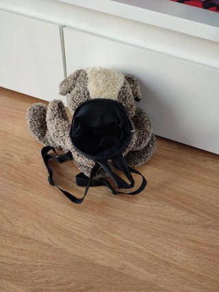 Mochila peluche perro niños