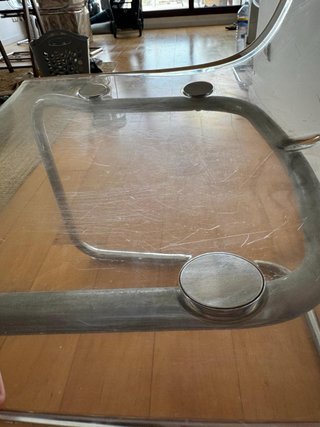 Sedia IKEA Tobias Trasparente/Cromato