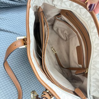 Bolso Michael Kors Piel Beige y Marrón