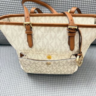 Bolso Michael Kors Piel Beige y Marrón