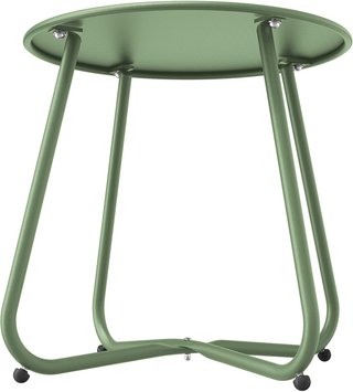 Mesa auxiliar verde exterior