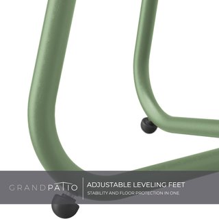 Mesa auxiliar verde exterior