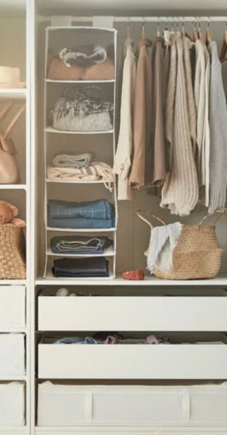 Organizador armario Ikea-Skubb,6 compartimentos.