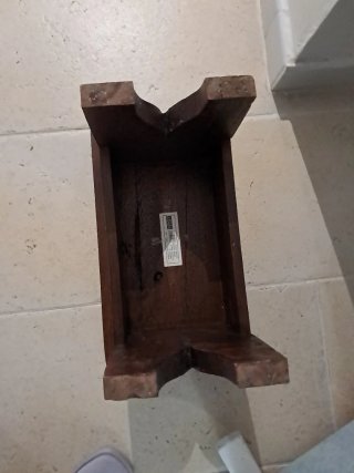 Banqueta antigua de madera