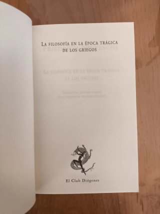 La filosofía en la época trágica de los griegos
